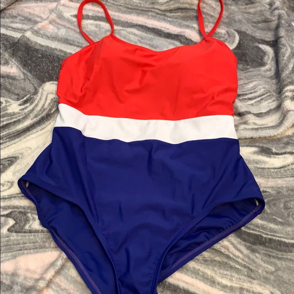 Red White and Blue One Piece swimsuit